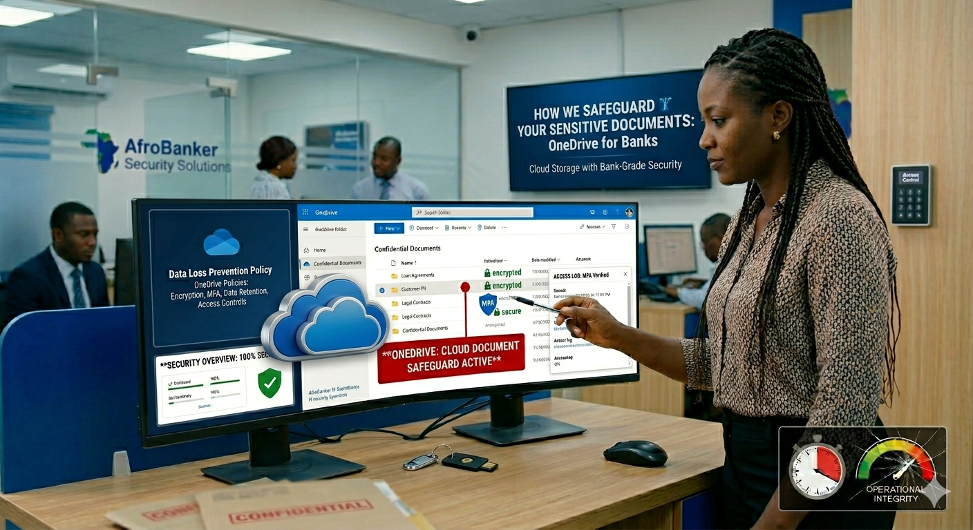 How Banks Safeguard Sensitive Documents Using OneDrive (A Practical Guide for African Banking)